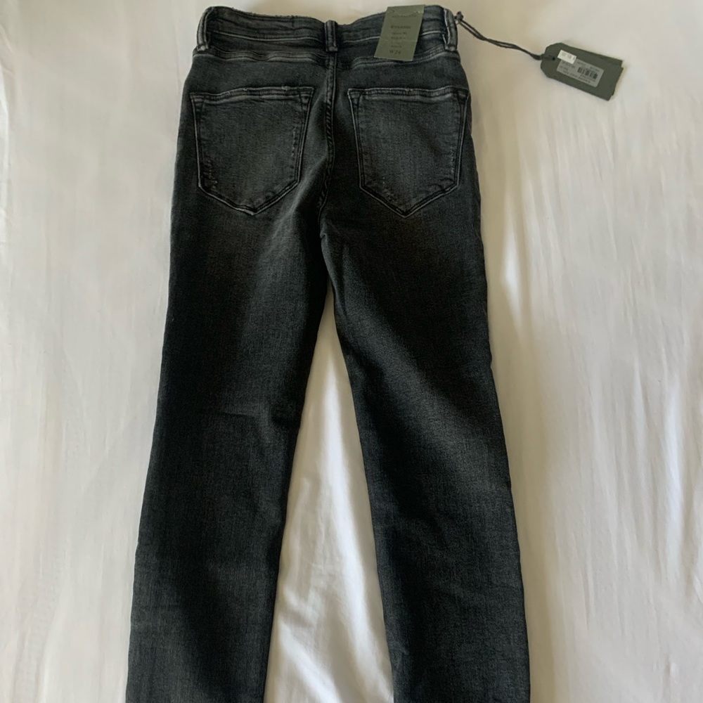 AllSaints Roxanne Ankle Jean in washed black